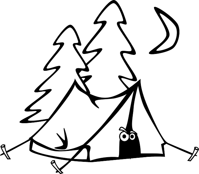 Download camping tent eyes royalty