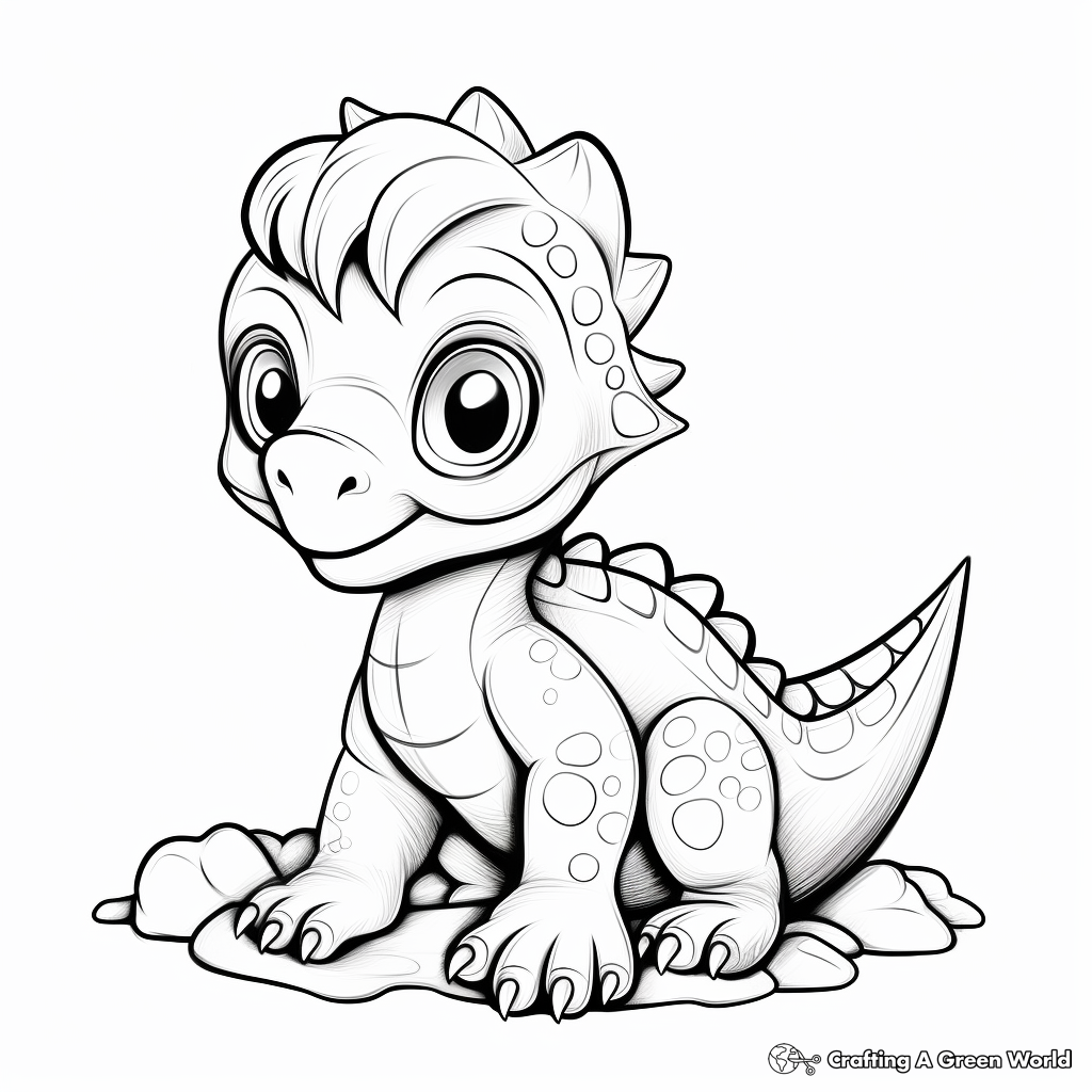 Dinosaur coloring pages for toddlers