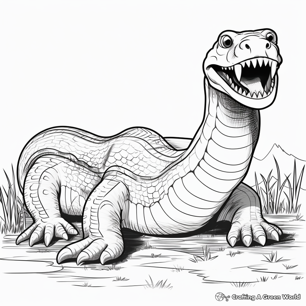 Titanoboa coloring pages