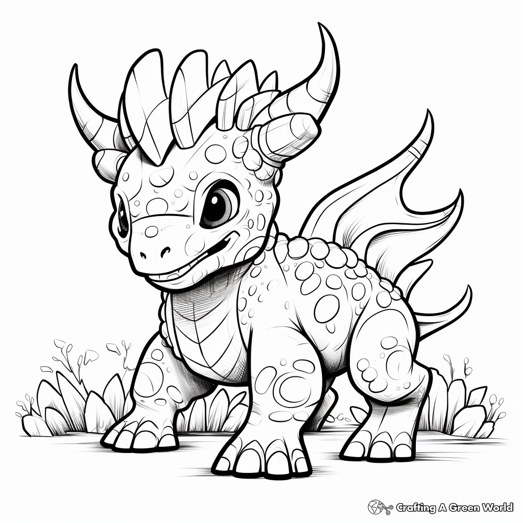 Styracosaurus coloring pages