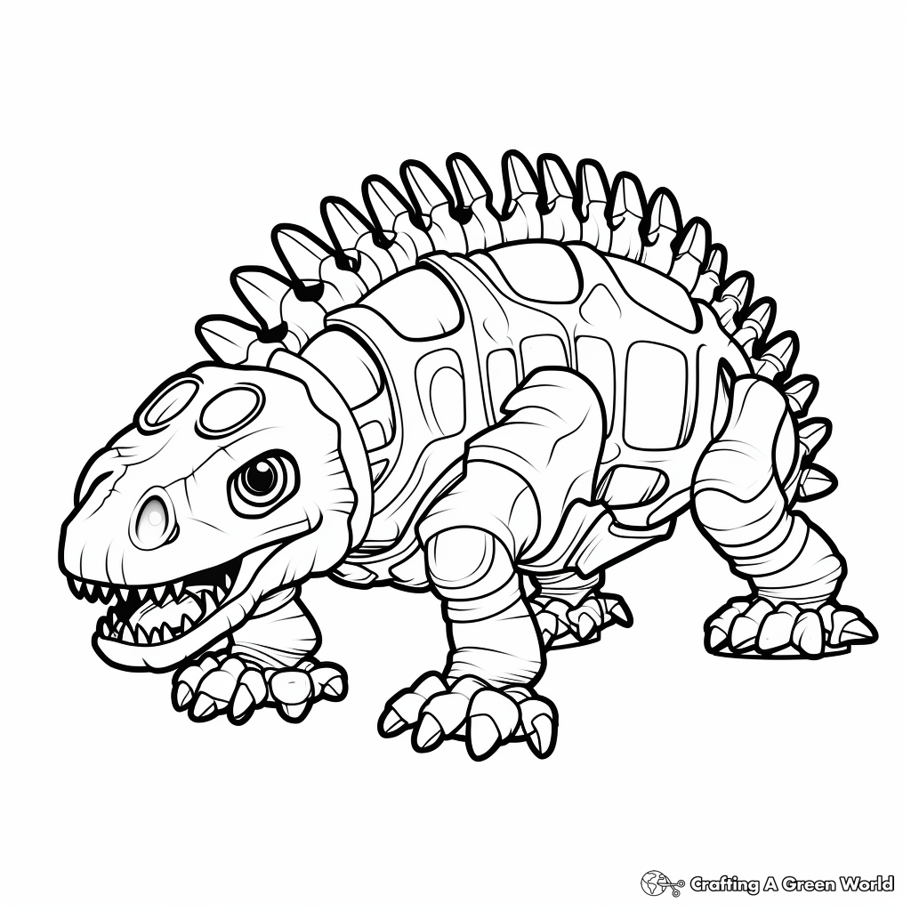 Ankylosaurus coloring pages