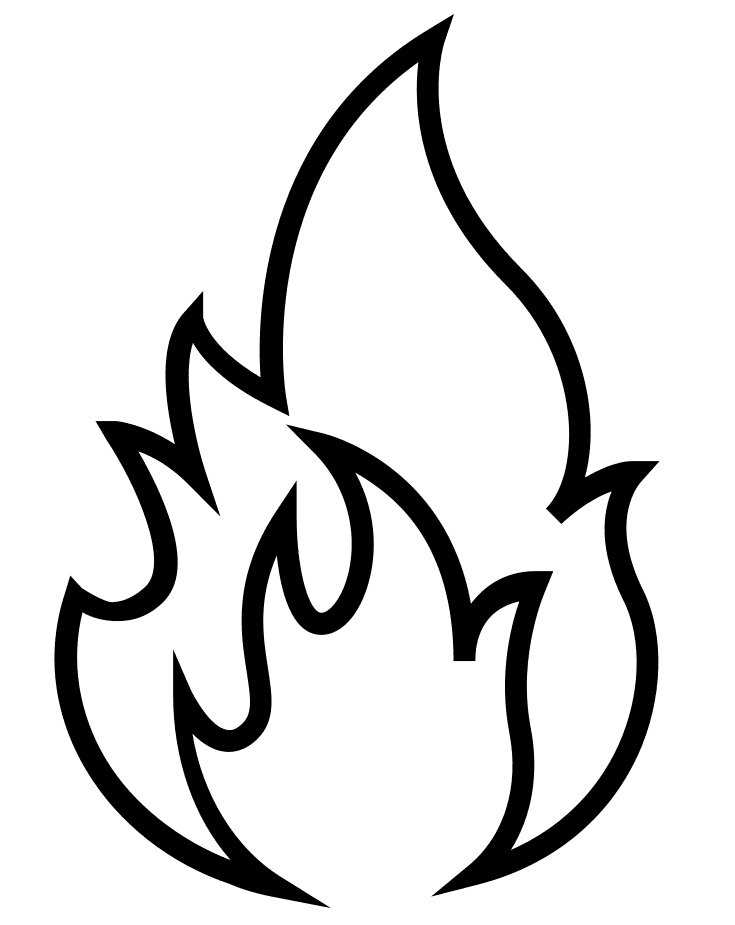 Fire coloring pages