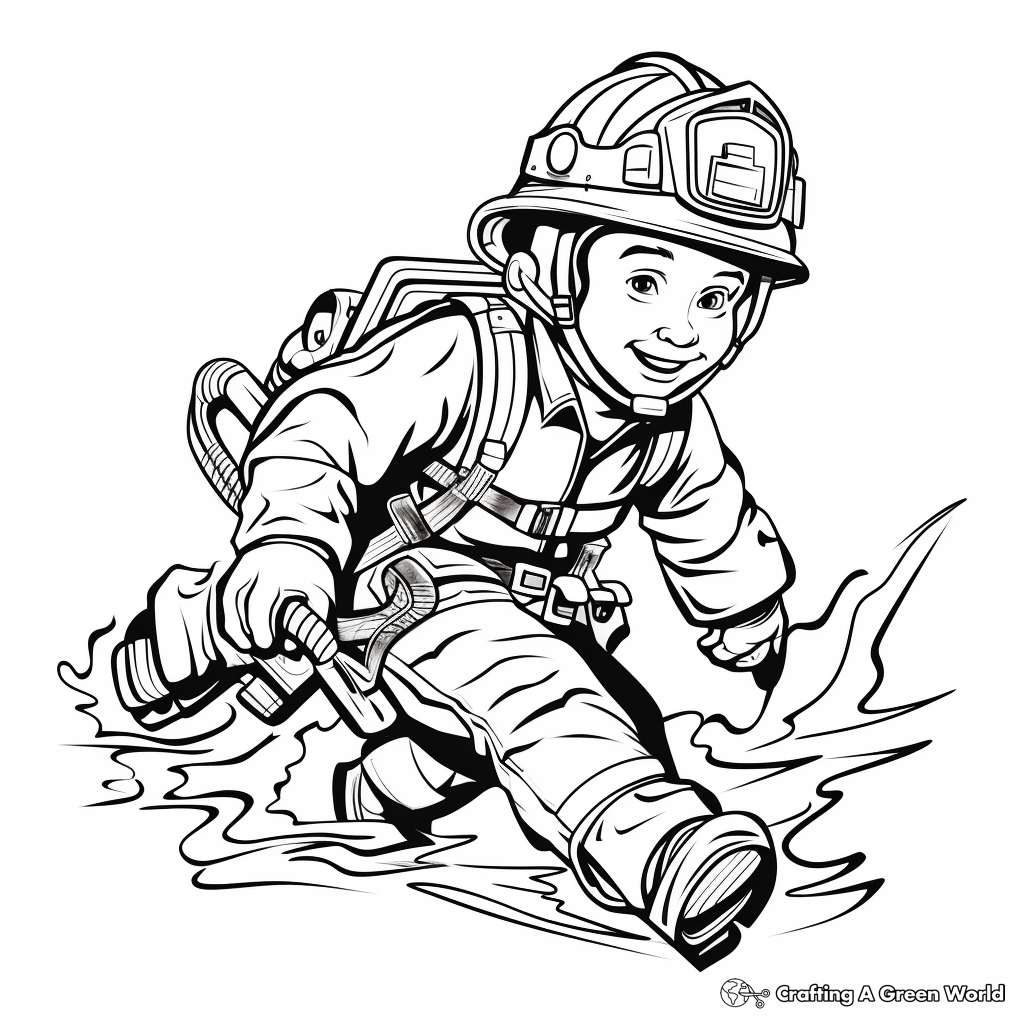 Fire coloring pages