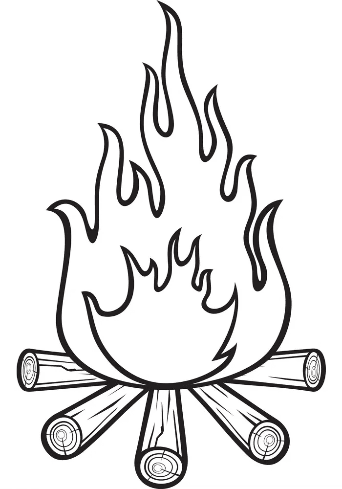 Fire coloring pages printable for free download