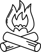 Bonfire coloring page free printable coloring pages