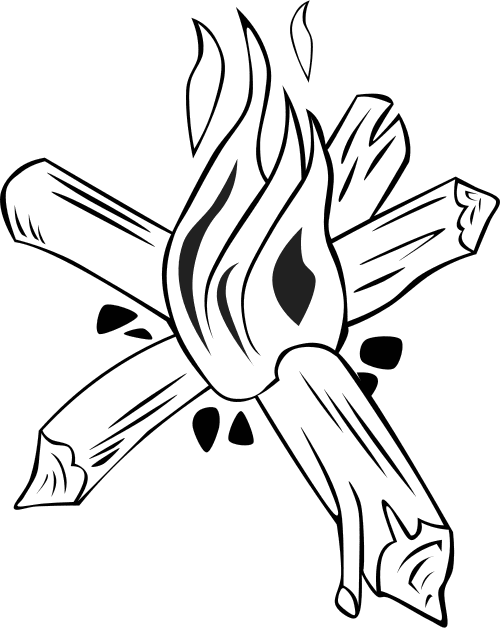 Star fire bw coloring pages vector drawing drawings