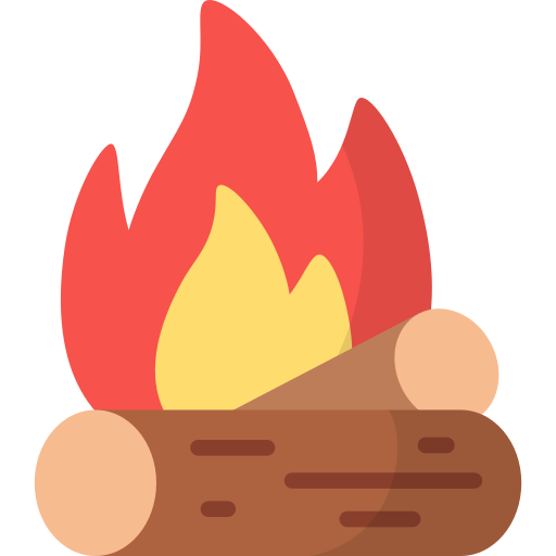 Campfire generic color fill icon