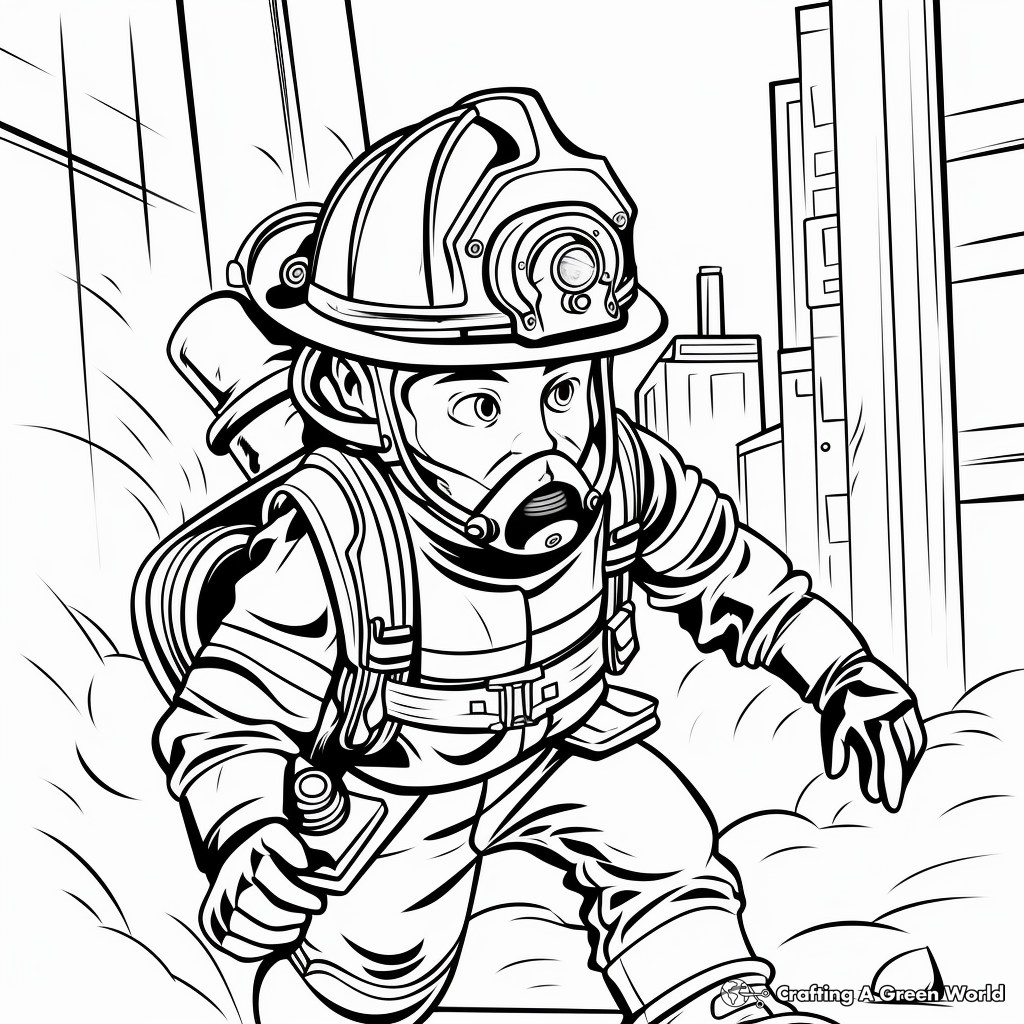 Fire coloring pages