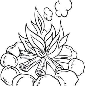 Fire coloring pages printable for free download