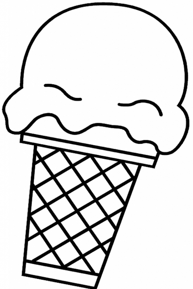 Free easy coloring pages ice cream coloring pages food coloring pages easy coloring pages
