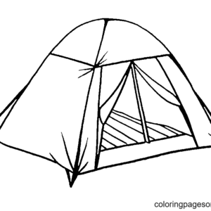 Camping coloring pages printable for free download