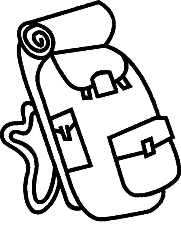 Backpack coloring pages printable for free download