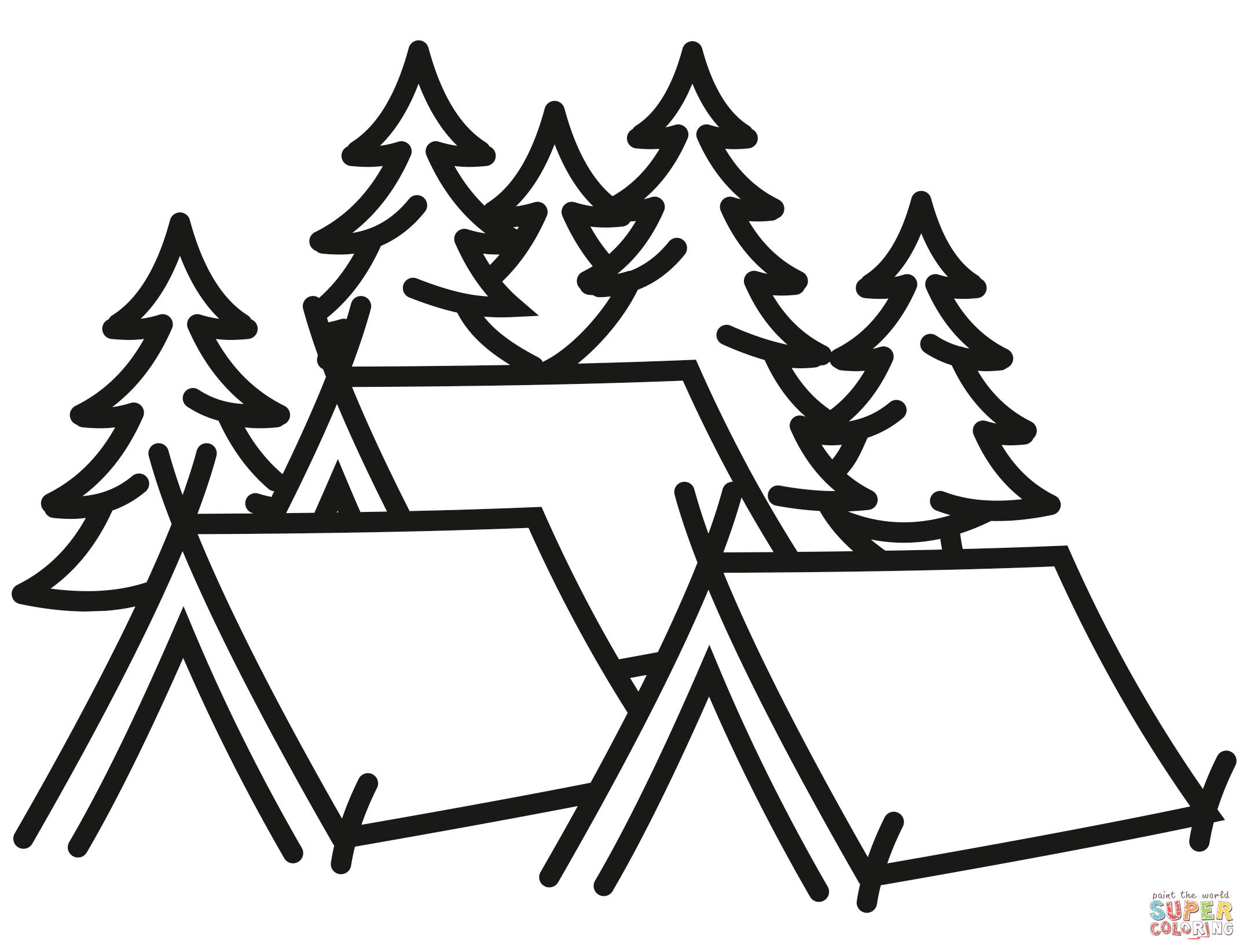 Summer camp coloring page free printable coloring pages