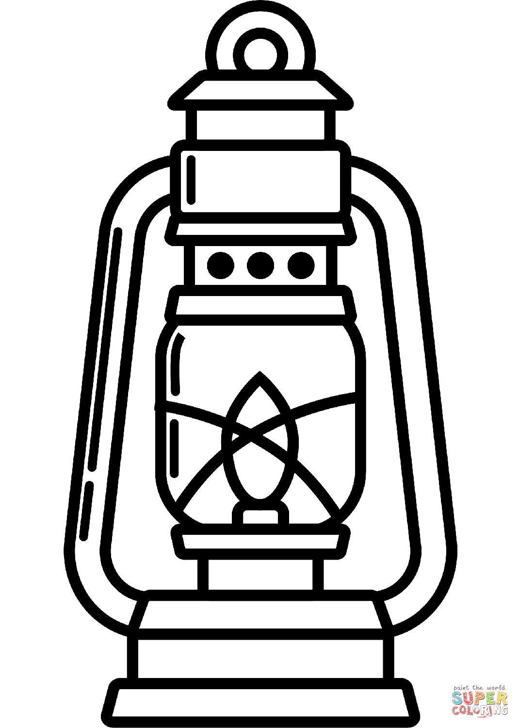 Camping lantern coloring page free printable coloring pages