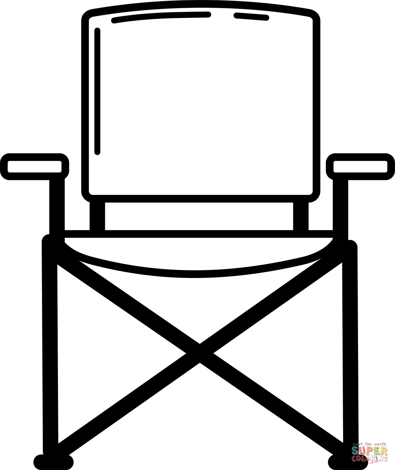 Camping chair coloring page free printable coloring pages