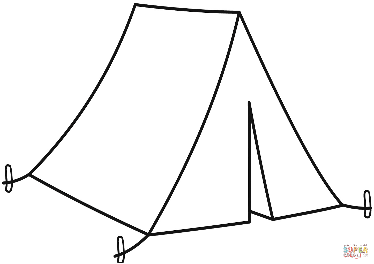 Camping tent coloring page free printable coloring pages