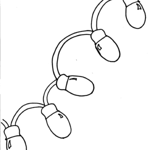 Christmas lights coloring pages printable for free download