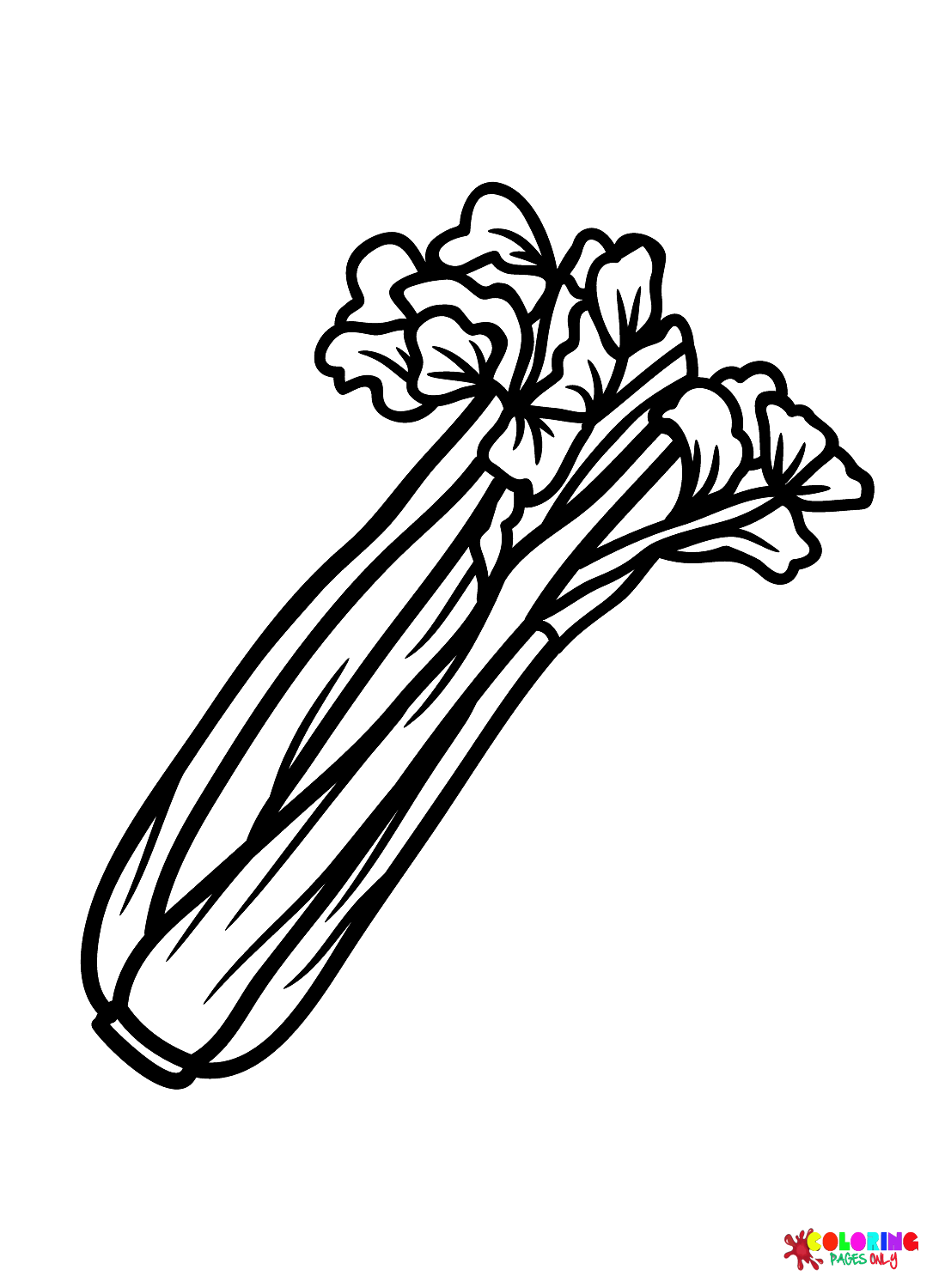 Celery coloring pages printable for free download