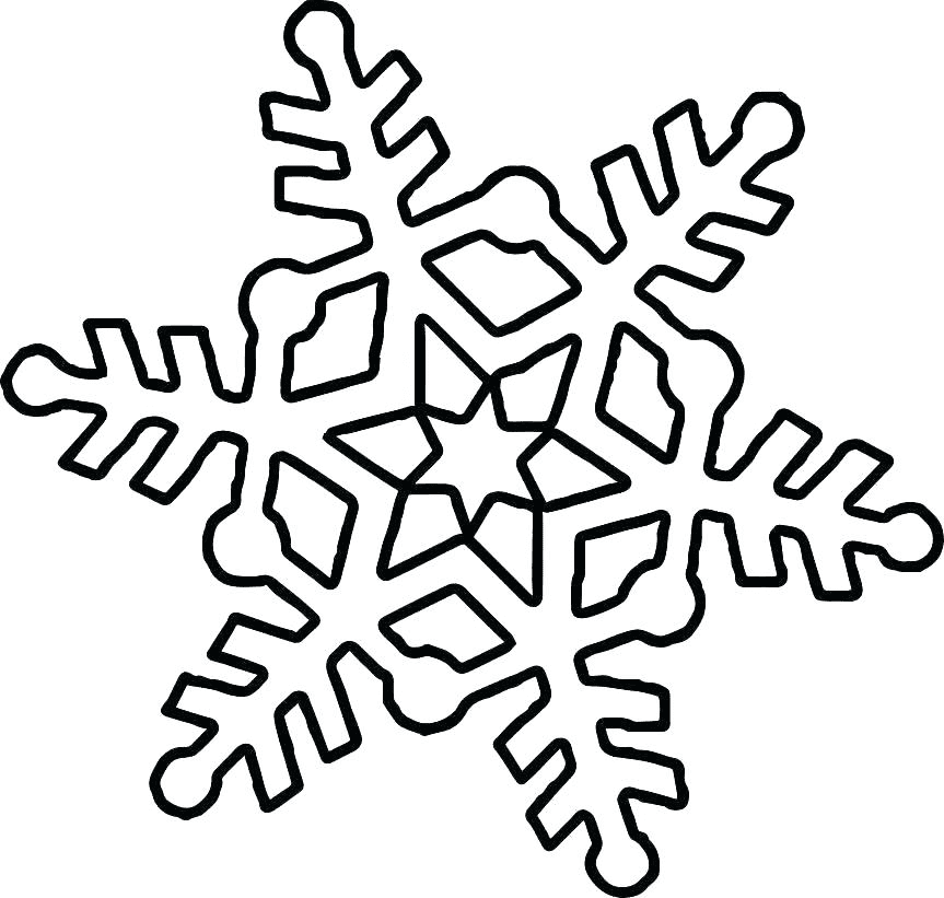 Snowflake coloring pages printable for free download