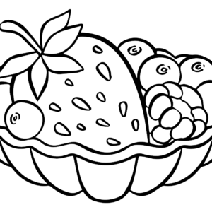 Berries coloring pages printable for free download