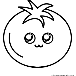 Tomato coloring pages printable for free download