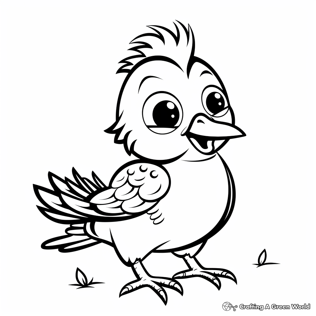 Cardinal coloring pages