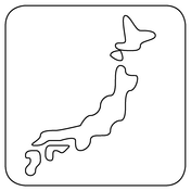 Map of japan coloring page free printable coloring pages