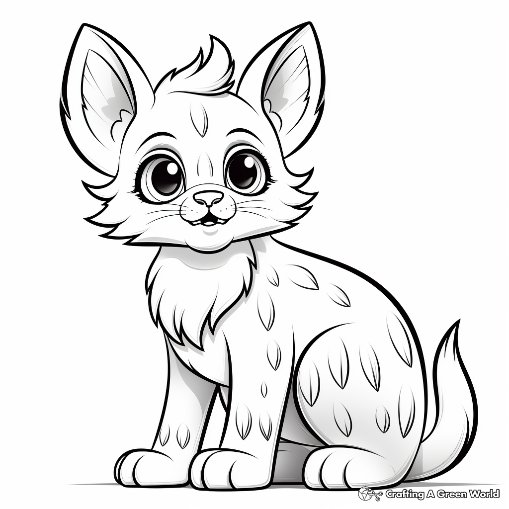 Lynx coloring pages