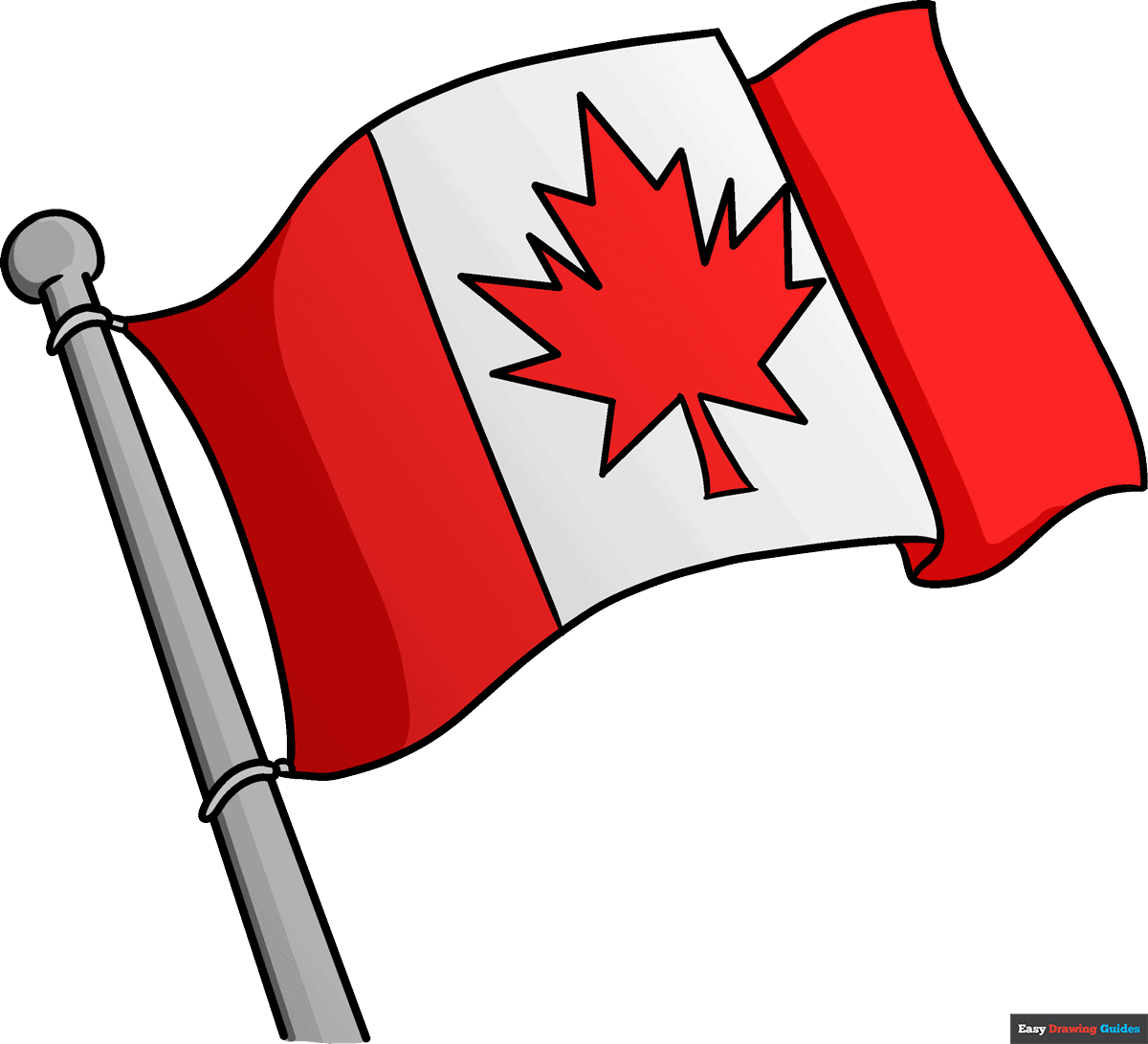 How to draw the canadian flag