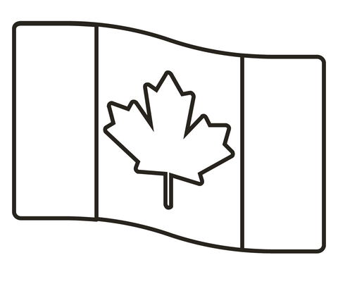 Canada flag coloring page free printable coloring pages