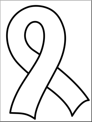 Clip art ribbon bw i