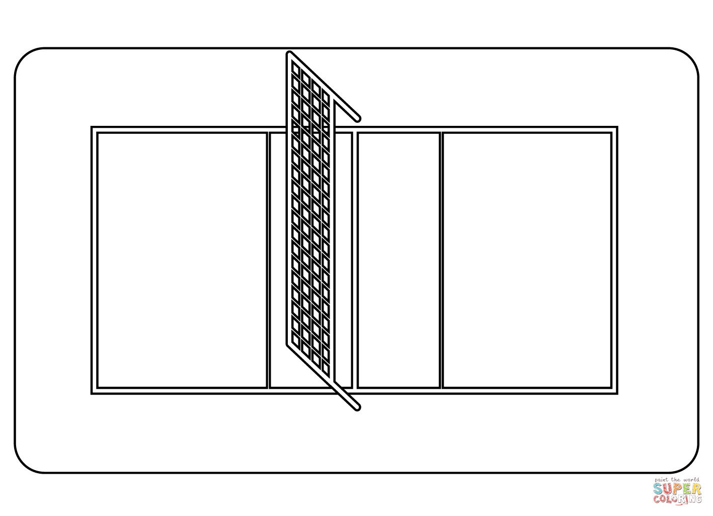 Volleyball court coloring page free printable coloring pages