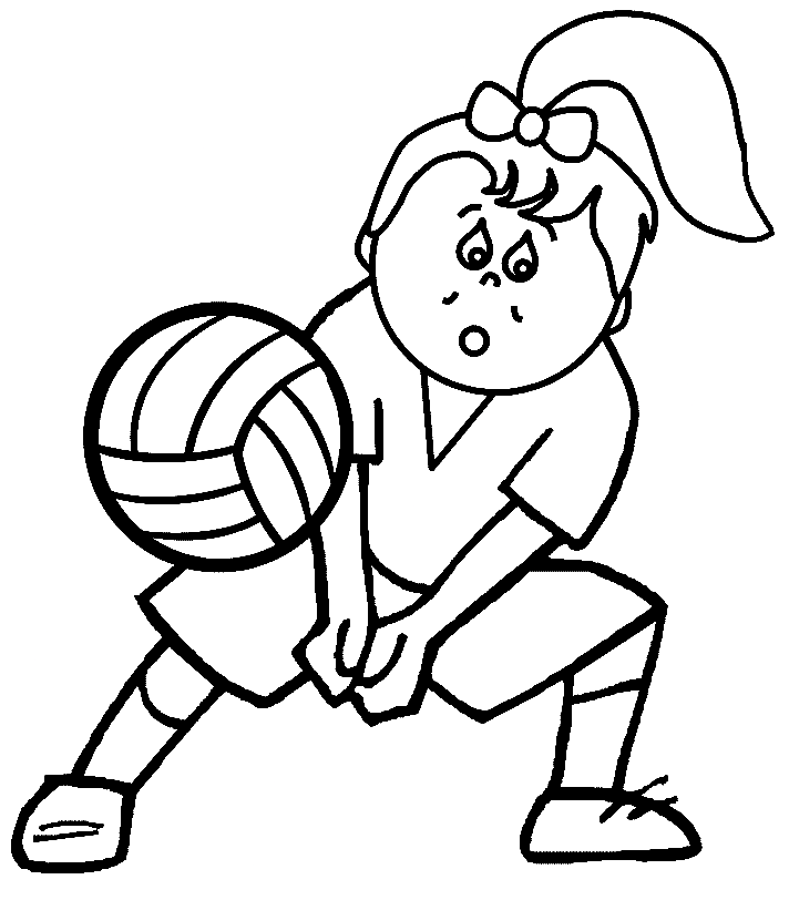 Dibujos para colorear de voleibol