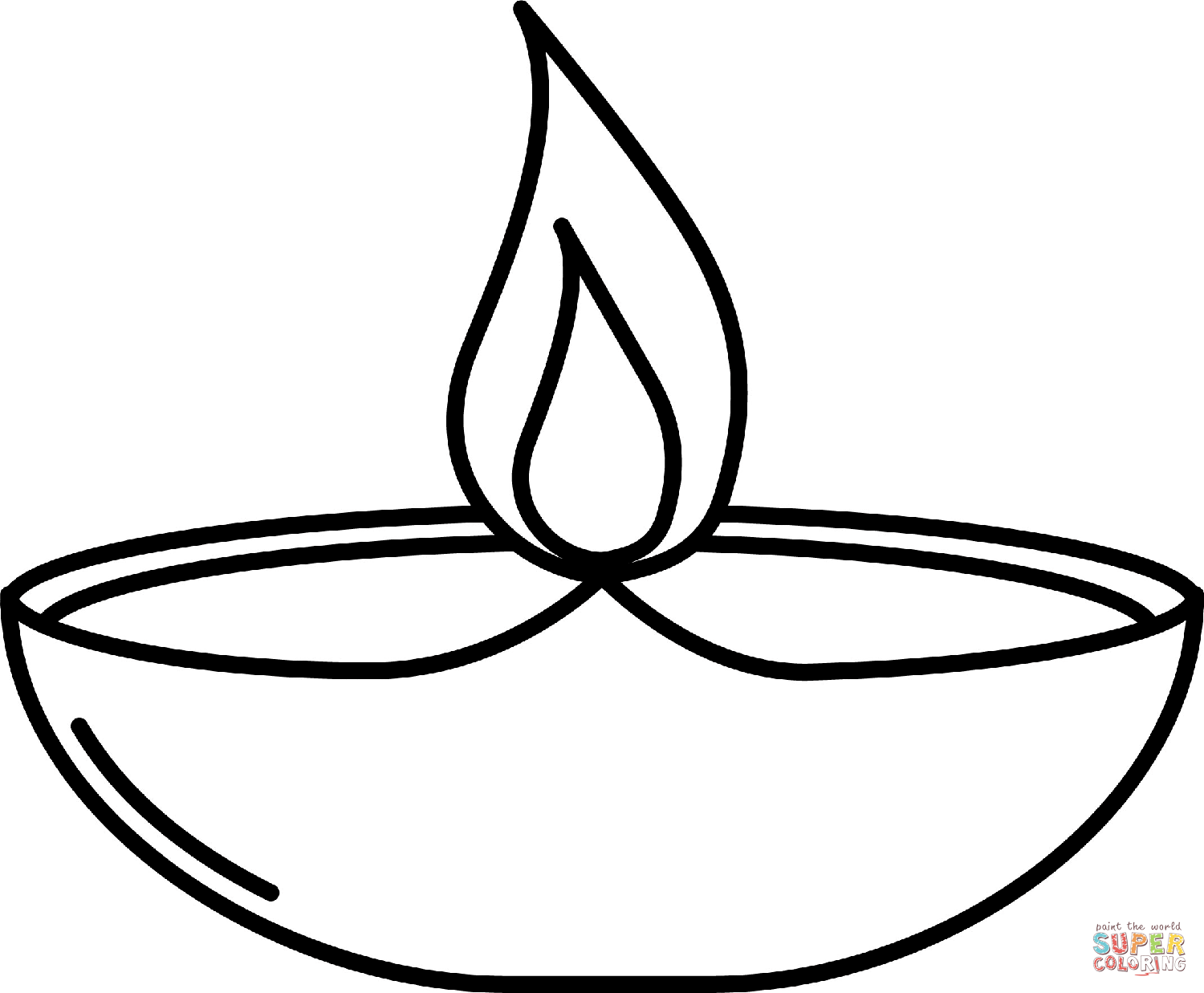 Diya lamp coloring page free printable coloring pages