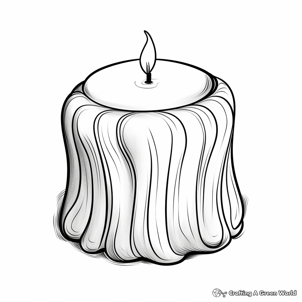 Candle coloring pages