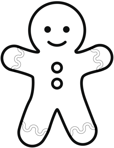 Simple gingerbread man coloring page gingerbread man coloring page christmas coloring pages christmas drawing