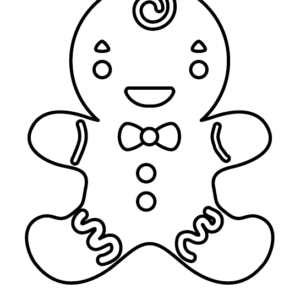 Gingerbread man coloring pages printable for free download