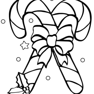 Christmas candy cane coloring pages printable for free download