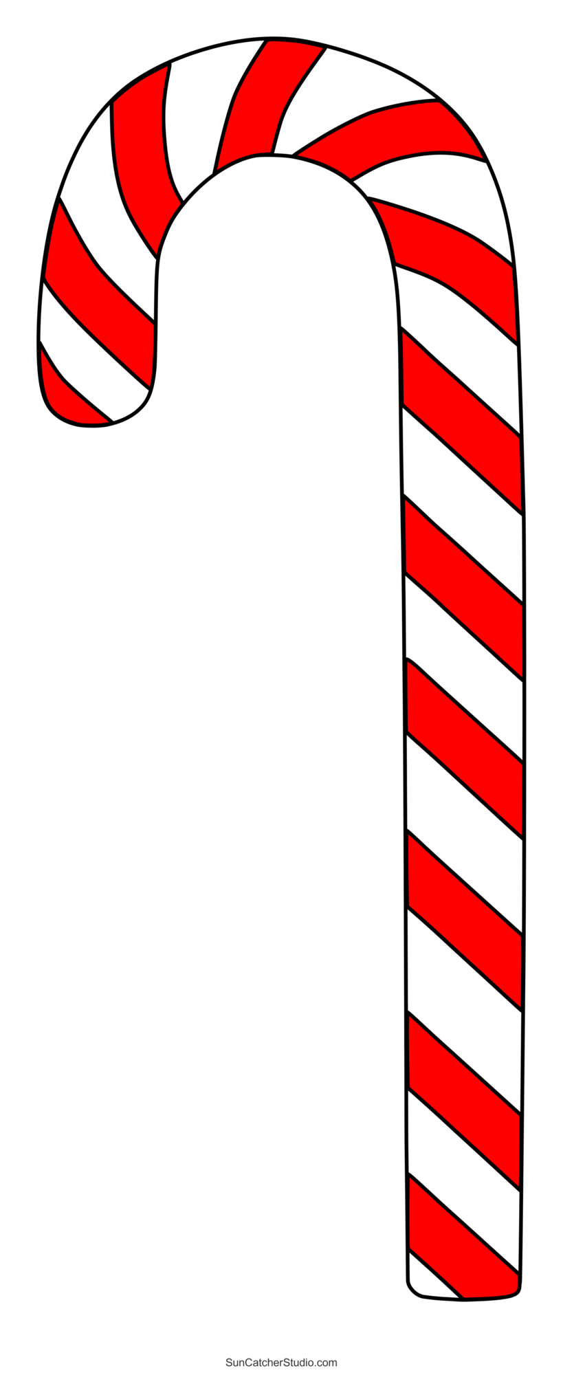 Candy cane templates free printable patterns stencils â diy projects patterns monograms designs templates