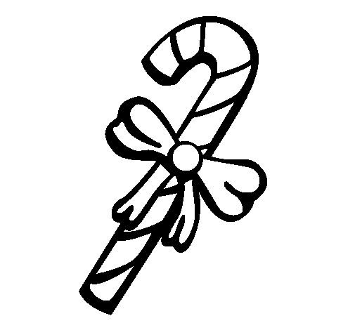 Candy cane coloring page