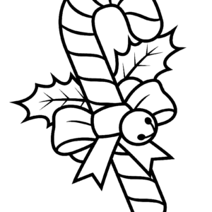 Christmas candy cane coloring pages printable for free download