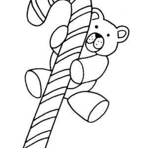 Christmas candy cane coloring pages printable for free download