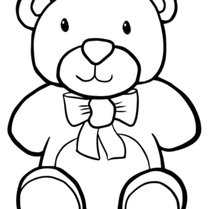 Teddy bear coloring pages printable for free download