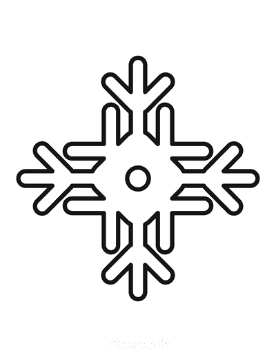 Best snowflake coloring pages free snowflake templates