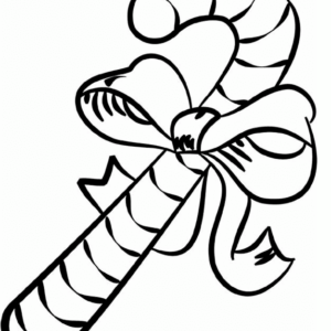 Christmas candy cane coloring pages printable for free download