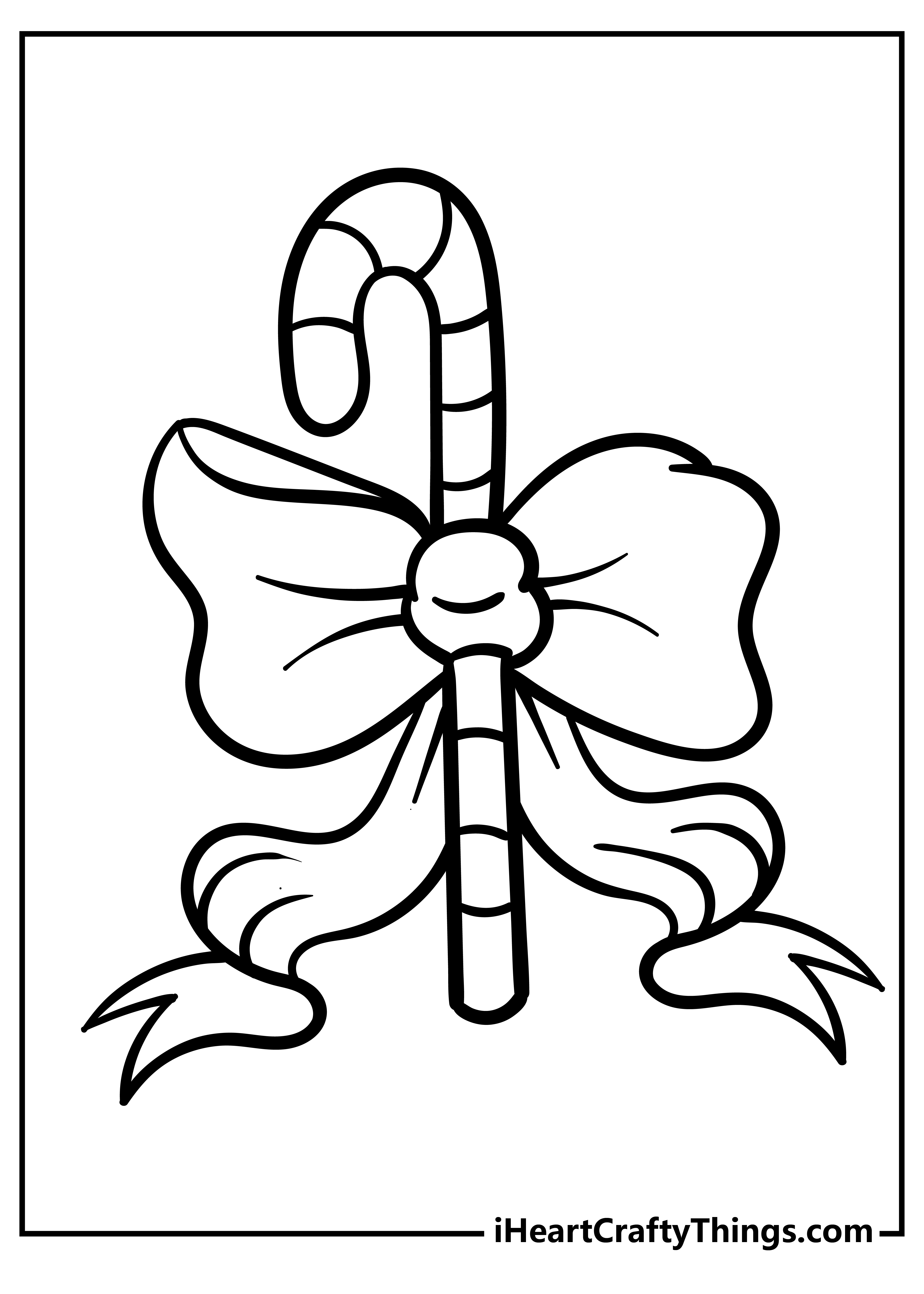 Candy cane coloring pages free printables