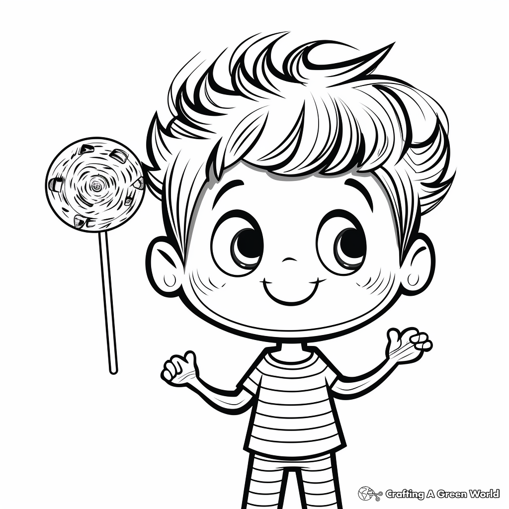 Lollipop coloring pages