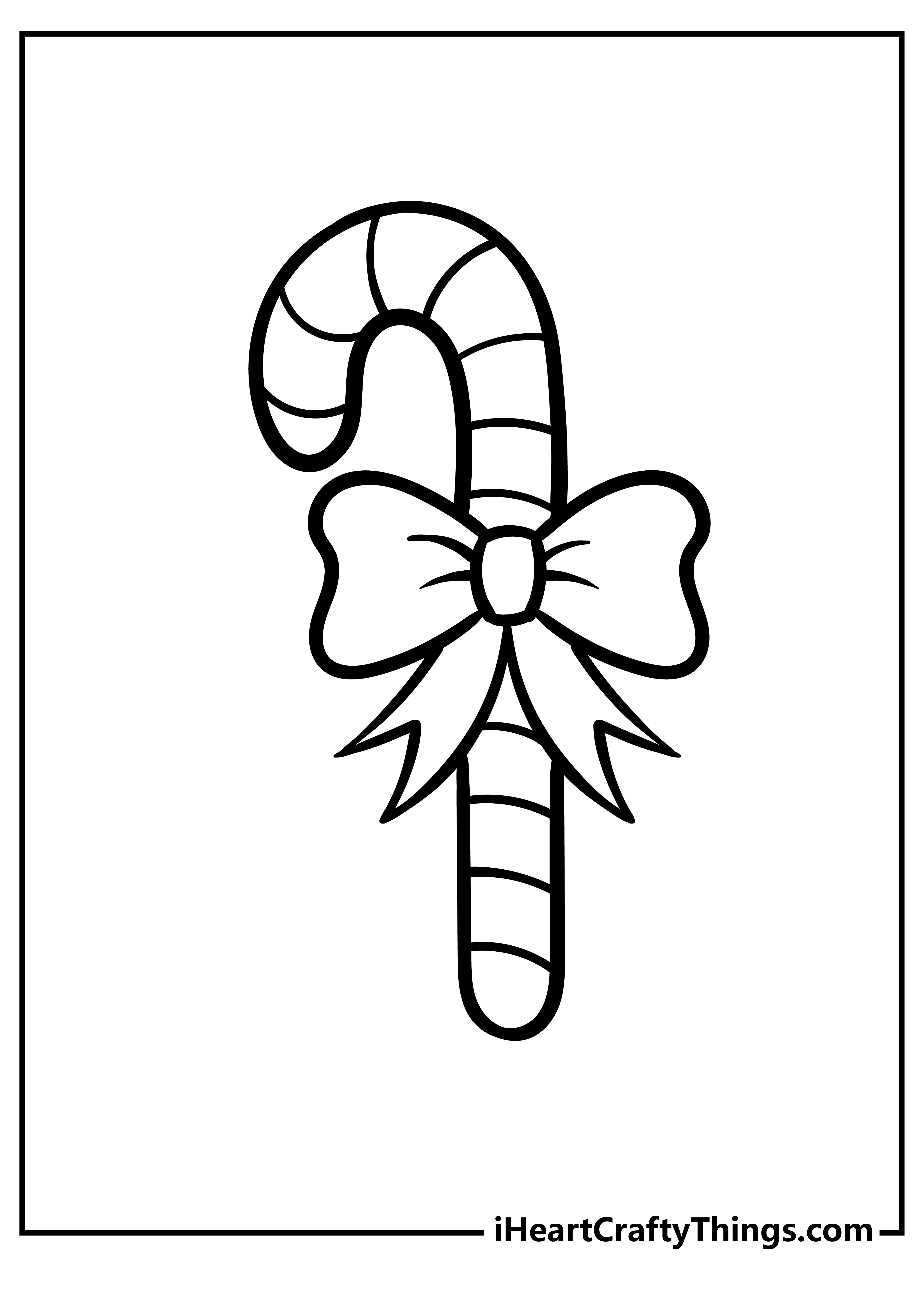 Candy cane coloring pages free printables