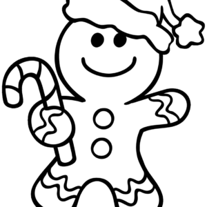 Gingerbread man coloring pages printable for free download