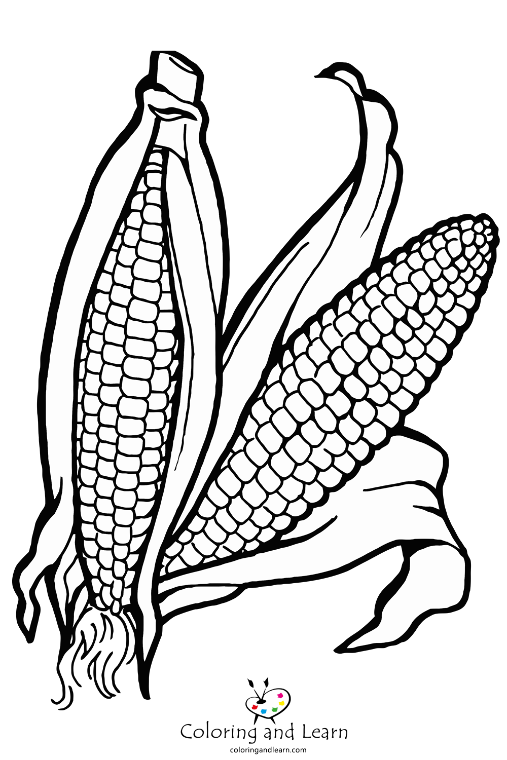 Corn coloring pages rcoloringpages